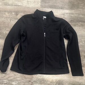 Pebble Beach Women's Dry Luxe Performance Black Zip-Up Jacket